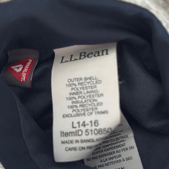 L.L. Bean Kids' reversible Fleece / puffer Hoodie - Picture 10 of 11